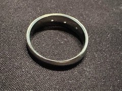 14k gold white unisex ring
