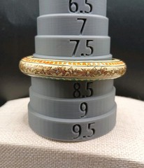 Vintage Kashmiri Bangle Bracelet Set 3 Hand Painted Wood Pulp Bird Floral 8.5″