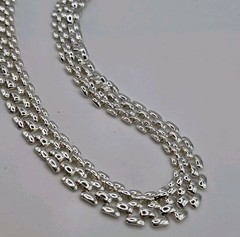 Vintage Silver Panther Link Necklace Wide Chain 20″ Classic Timeless Everyday