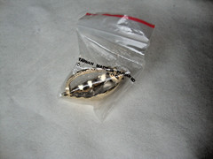 VTG 1970s SCALLOPED CONCH SHELL GOLD TONE HINGED W/SAFETY CATCH DRESS/SCARF CLIP