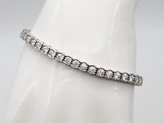 Designer $16,000 7ct IDEAL CUT VS G Diamond 14k White Gold Tennis Bracelet 18g
