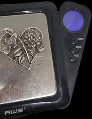 Vintage Signed H&H Sterling Cutout Heart & Butterfly W/ Flower 9.7 G Brooch Pin