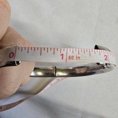 Vtg Sterling Silver H.F.B Bangle 15.97g Fine Jewelry 7″ Etched Floral Design