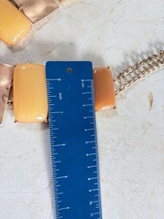 Vintage Abstract Lucite / Metal Collar Necklace Chunky Modernist MCM