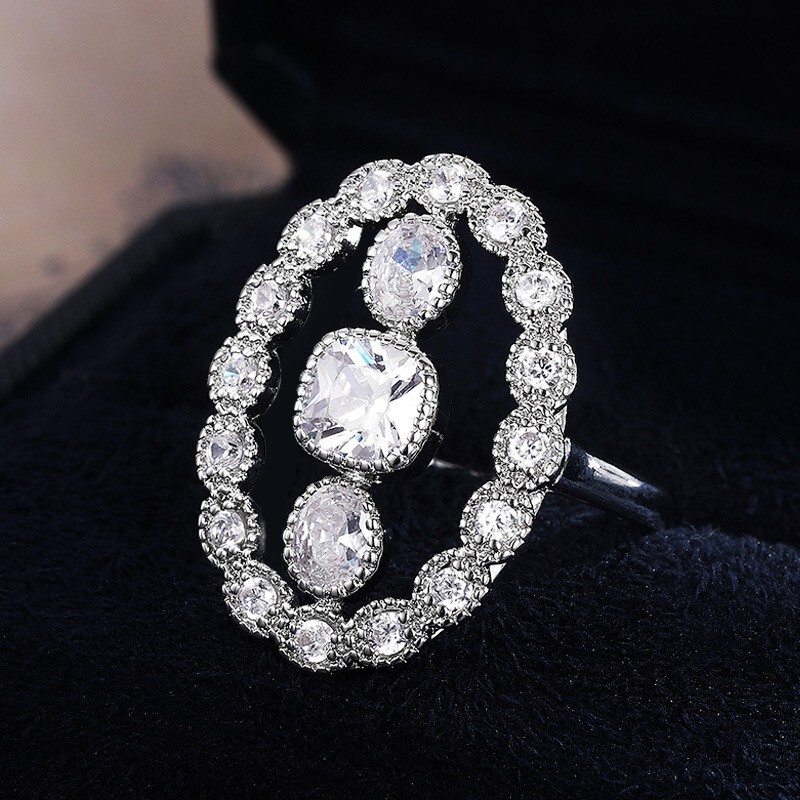 2.50 CT CZ Authentic Victorian Style Classic Ring Silver Plated Elegant Ring