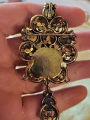 JULIANA DeLizza and Elster MOROCCAN MATRIX Vintage Dangle Pin Brooch Pendant