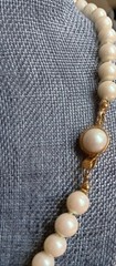 Carol Lee Vintage Faux Pearl Gold Tone Clasp