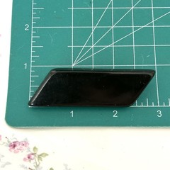 Vintage Bakelite Bar Brooch Mid Century Modern MCM Green Black 3” Tested