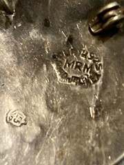 Vintage .925 Silver Platade Jal Guad Mex MRM Man With Donkey Pendant/Brooch