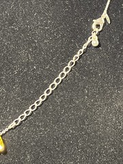 Silver Tone 1970-80s VINTAGE AVON COSTUME CITRINE NECKLACE 20”inches Preowned