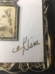 17.5 in Italy Sterling Silver Necklace Cat Print by Diane Kline in Org Gift Box