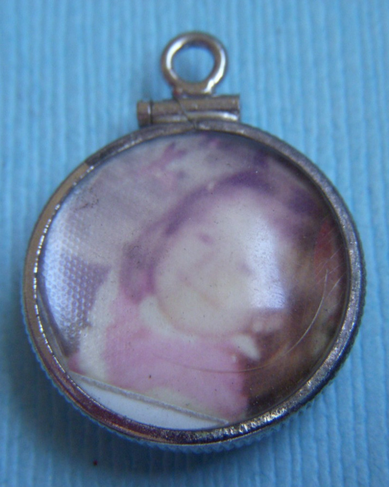 Vintage photo holder sterling charm
