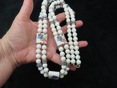 Authentic 1970’s-80’s Double Strand Japan Statement Necklace 30″