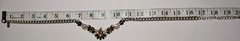Y2K Era Pink Black Flower Chain Necklace American Eagle Women Fashion Jewelry