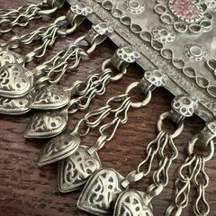 Vintage Tribal Silver Alloy Talisman Pendant Nomadic Amulet Dangle Charm