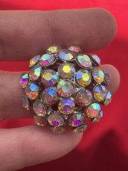 Brilliant Aurora Borealis stretch ring-this is a showstopper, One Size Fits All