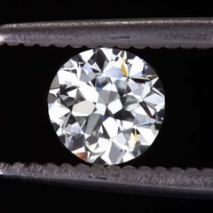 0.93ct CERTIFIED G SI1 OLD EUROPEAN CUT DIAMOND VINTAGE LOOSE NATURAL 1 CARAT