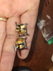 Vintage Coro Green Glass & Enamel Duette Owl Pin With Earrings