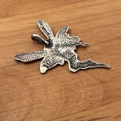 Beautiful Art Nouveau Sterling Silver Fairy Nymph Vintage Pendant