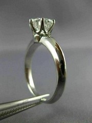 LARGE TIFFANY & CO GIA 1.52CT DIAMOND PLATINUM GOLD ENGAGEMENT RING E VS2 #26497