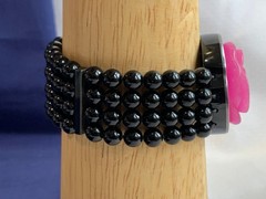Vtg JTV Stretch Bracelet 6″-8″ Jewelry Interchangeable Magnetic Carved Roses