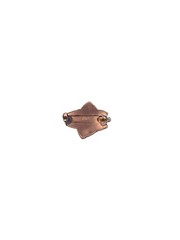 Antique Victorian Gold Front Sweetheart Brooch- Ivy Leaf Name, C-Clasp c.1890s