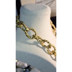 A Vintage Erwin Pearl Chunky Chain Necklace And Bracelet Set Mob Wife Nautical