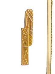 Antique Gold Tone Victorian Bar Brooch/Pins ~ 2 1/8″ and 1 3/16″ ~ Lot of 2