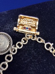 Vintage Story-Telling Charm Bracelet w/ 10 Charms HS College Sororities Wedding