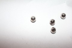 Silver Round Beads Loose from Vintage Necklace Untested Metal