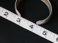 Unique Vintage Sterling Silver Aztec Engraved Cuff Bracelet. Make Offer! #g56