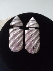 Vintage Silver Toned Clip On Earrings