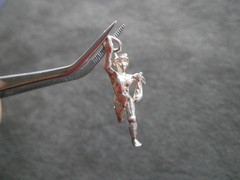 Mercury Hermes Winged Heels Vintage Sterling Silver Bracelet Charm Pendant 2.5g