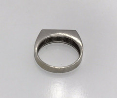Vintage 925 Sterling Silver CZ Mens Ring Size 10.25 Signed JJJ