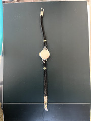 Vintage (1940s/1950s) Lady Hamilton 14K White Gold Watch with 4 Diamonds