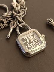 Juicy Couture Vintage Watch Charm Bracelet Silver Not specified