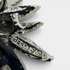 Gerry’s Silver Tone Leaf & Flower Brooch Pin Set Vintage Signed