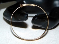 Sweet Tiny Antique Victorian 12K GF BABY CHILD Sliding Engraved Bangle Bracelet