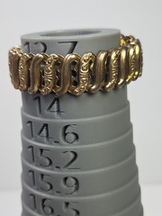 Vintage Gold Filled Sterling Pitman & Keeler American Queen Sweet Heart Bracelet