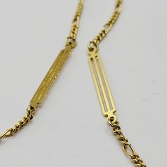 Freshwater Pearl Multi Style Link Gold Tone Chain Vtg Station Necklace 24 Inch