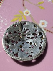David Andersen Sterling Silver Viking Norway brooch Pendant vtg estate 3155
