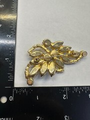 Flower Corsage AB Rhinestone Vintage Pin Brooch J-836