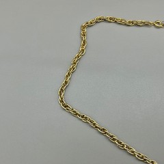 Necklace Women Gold Tone Green Jade Nugget Brutalist Pendant Vintage 24 Inch