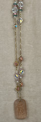 Vtg Kirks Folly Kissing Cherubs Pendant Necklace AB Rhinestones Retired 1990’s