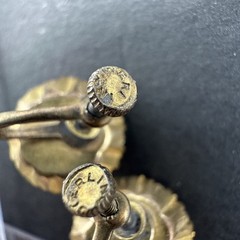 Sterling Signed Screw Back Earrings J16