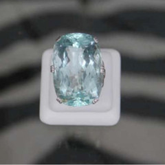 Huge Aquablue Ring, Cocktail Ring, Party Wear Ring, Women’s Wedding Ring, Gift