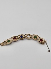 Vintage Celebrity Gold Tone Chunky Tennis Bracelet