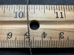 3.70g Vintage Sterling Silver 925 Pave Triangle Pendant Necklace 32 in M