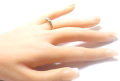 Antique Art Deco 1920’s PPLS 3 Diamond Engagement Ring Size 8.25 UK-Q EGL USA