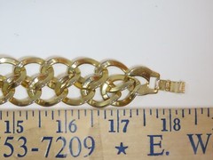 Monet Necklace Earrings Set Double Chain Link Drop Pierced Vintage Signed D2008